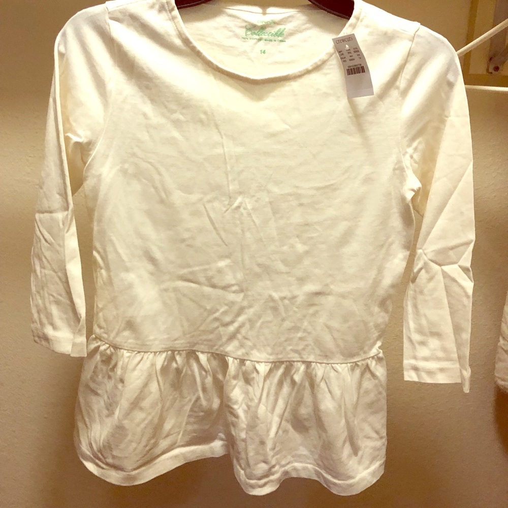 Super cute Jcrew Girls Peplum Top
